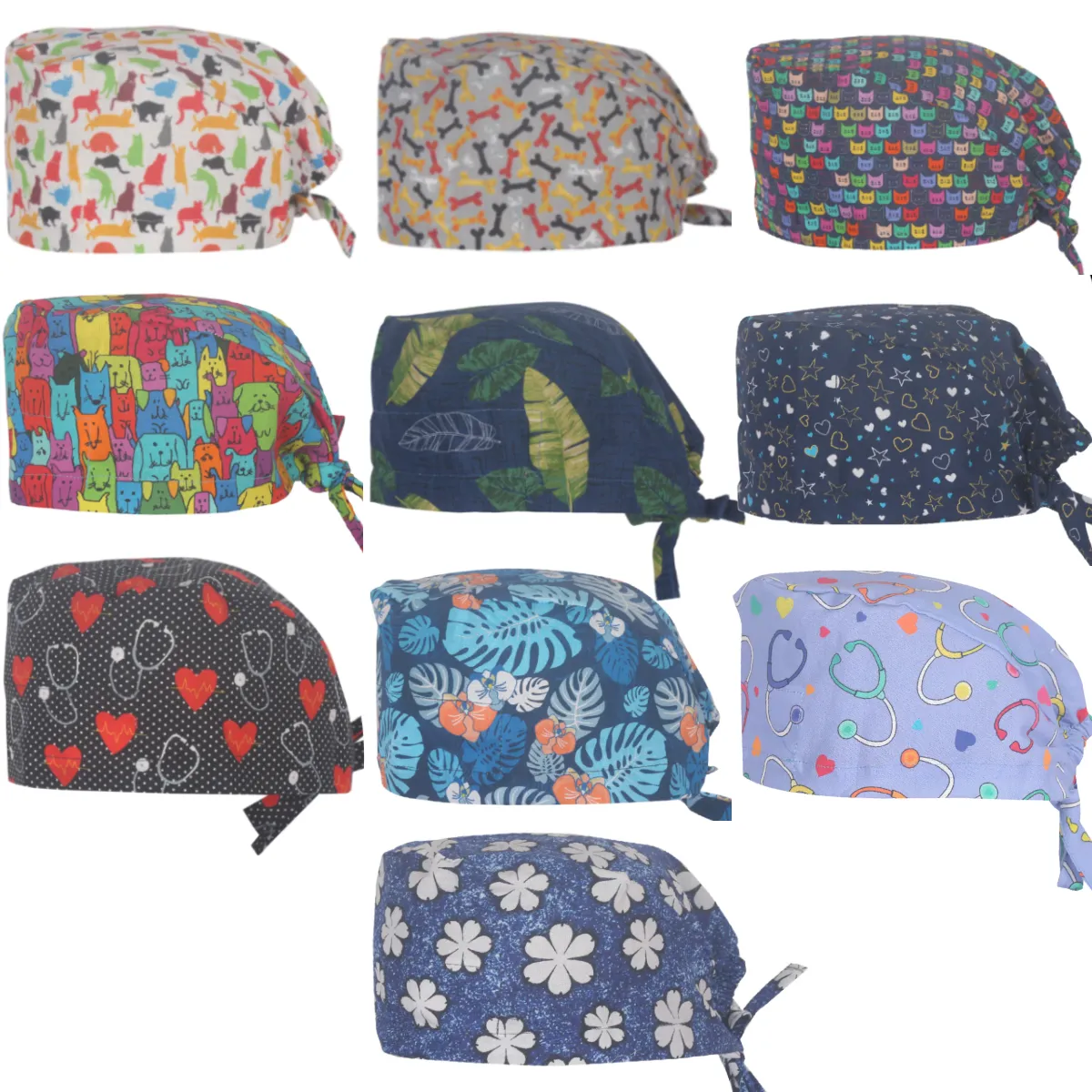 Uniform Craft Printed Scrub Caps