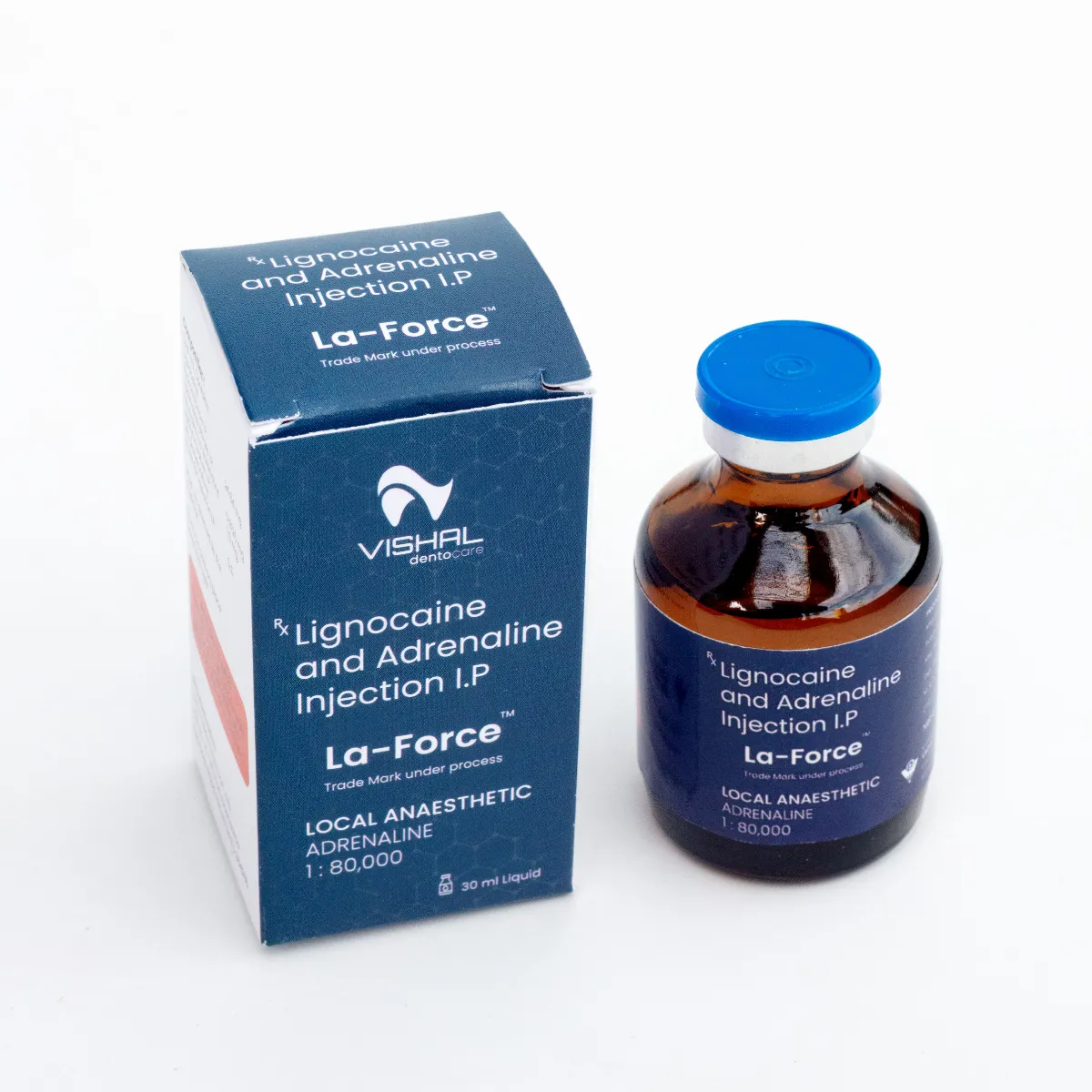 Vishal Dentocare Inj. LA 2% Lignocaine With Adrenaline 1:80,000 (Pack Of 10)