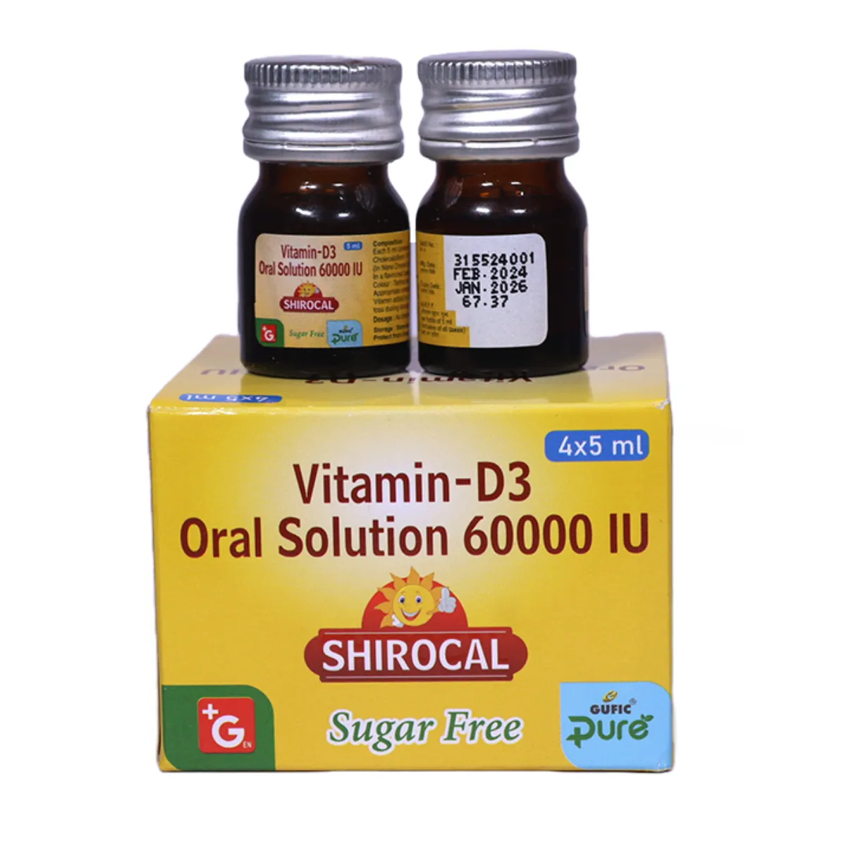 Gufic Pure Shirocal Vitamin D3 Oral solution