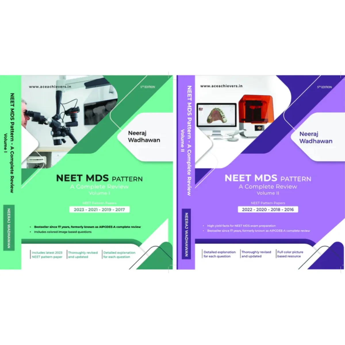 NEET MDS Pattern A Complete Review 5th Edition 2024 (Vol.1 & 2)