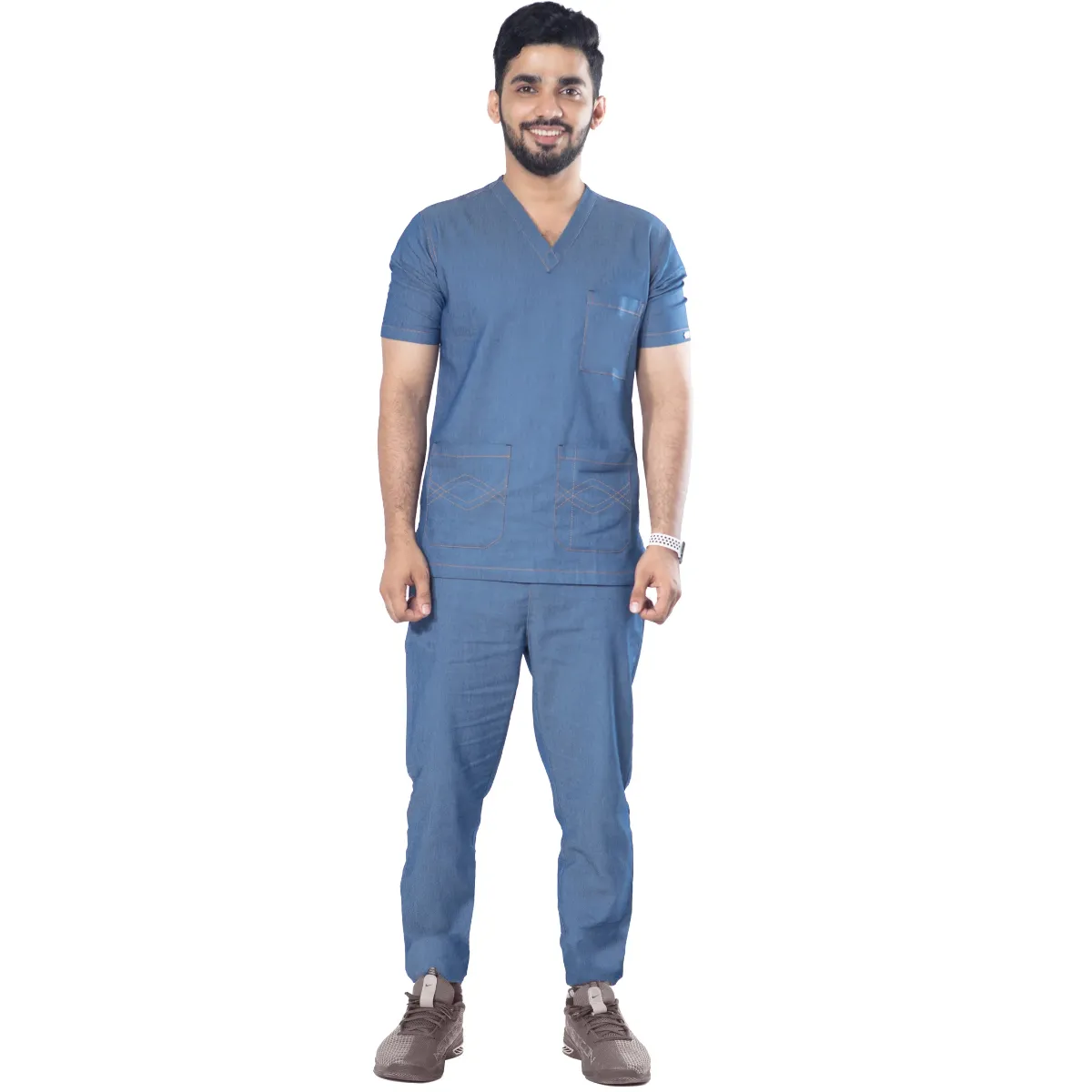 Uniform Craft Denim Scrubs Male - DNM-SM-Blue