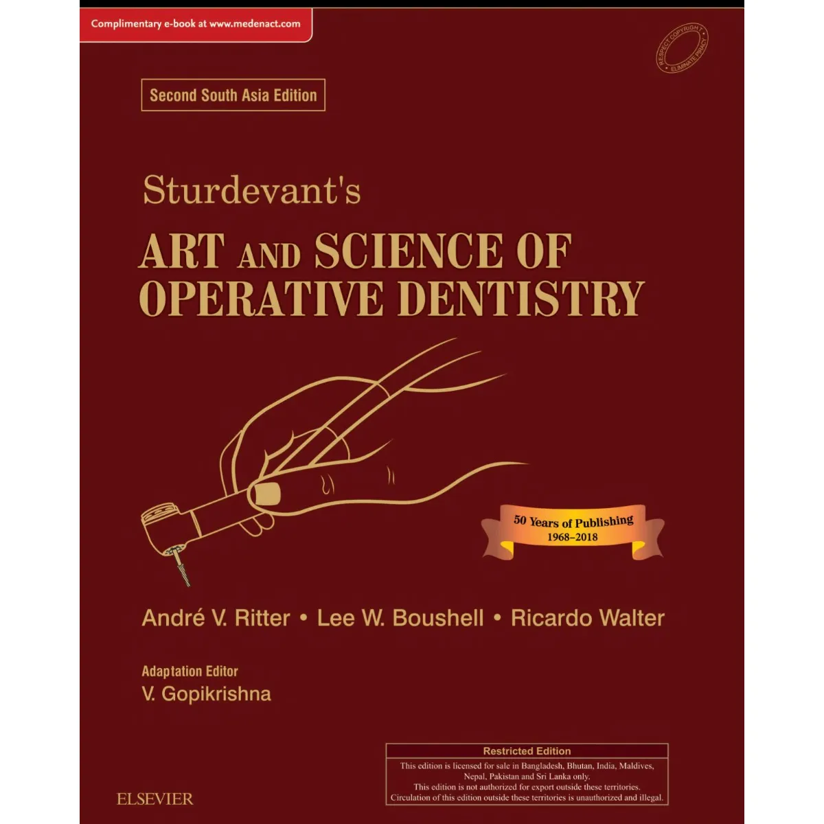 Sturdevant's Art & Science Of Operative Dentistry Second South Asian Edition 2018