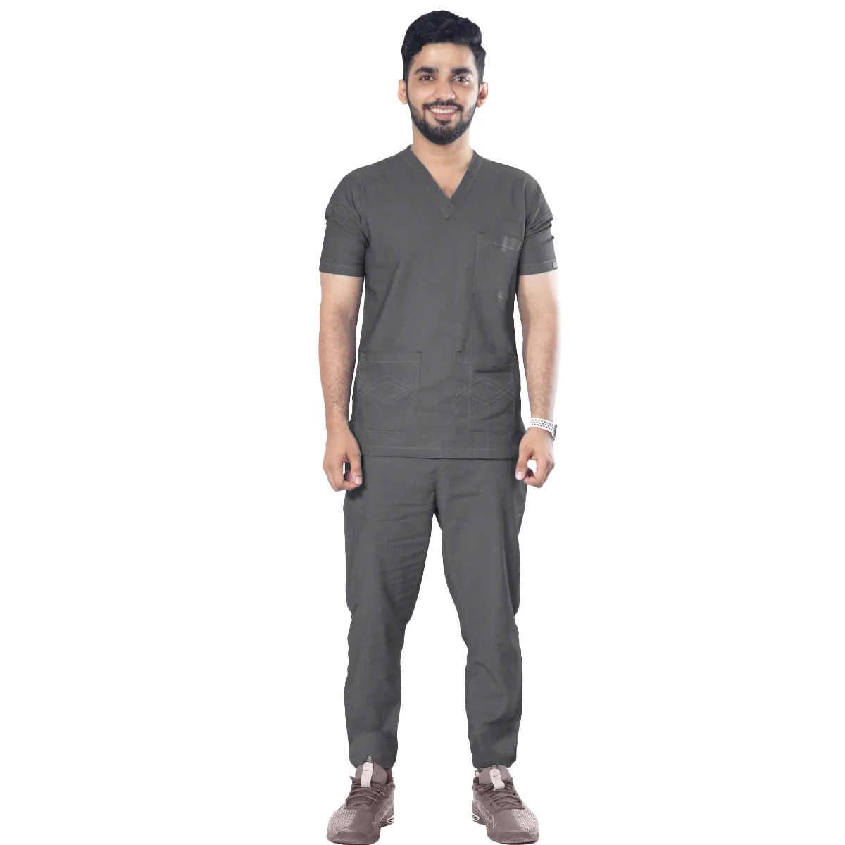 Uniform Craft Denim Scrubs Male - DNM-SM-Charcoal