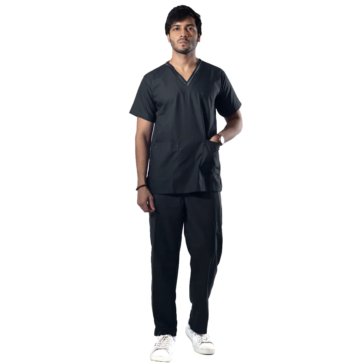 Uniform Craft Designer Scrubs Male - DSDVO1 - Black