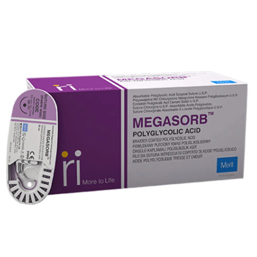 Meril Megasorb #2-0 Polyglycolic Acid Suture