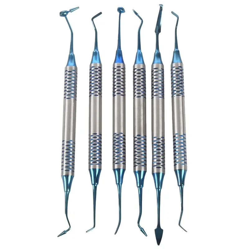 GII Composite Instruments Teflon Coated - Blue (set of 6)