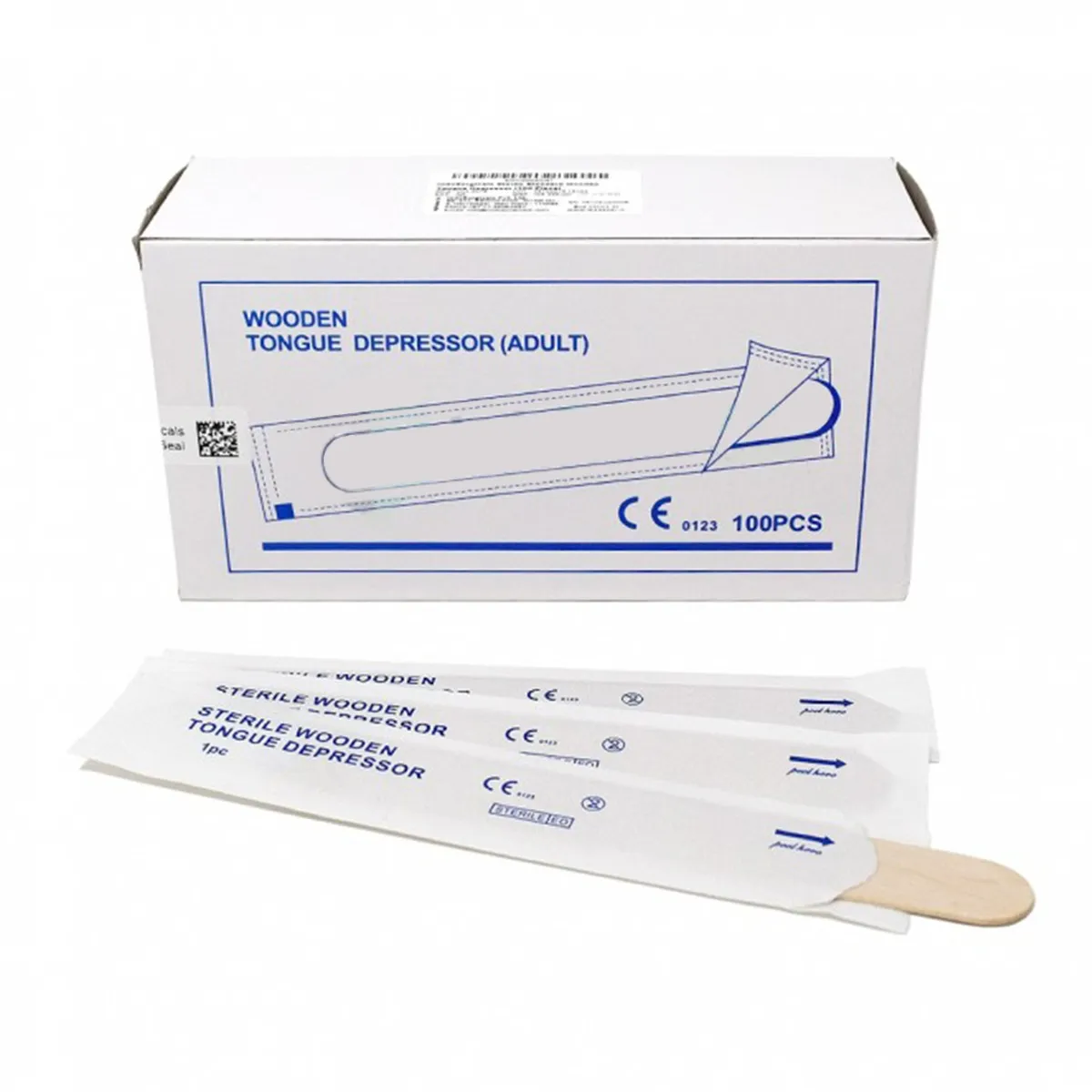 IndoSurgicals Sterile Standard Wooden Tongue Depressor