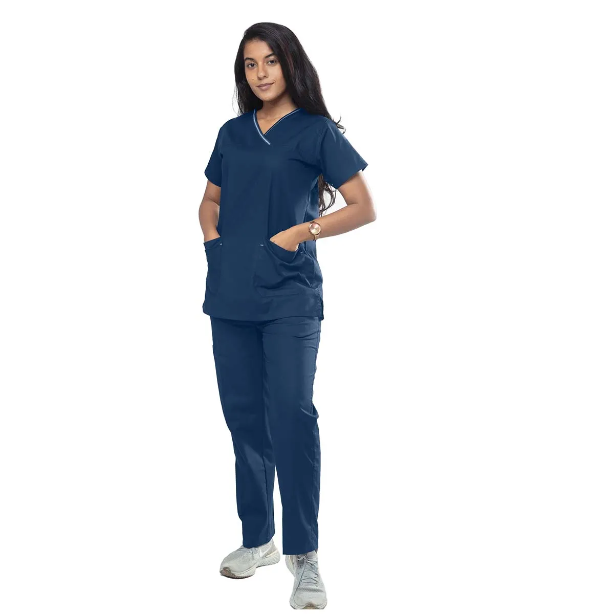 Uniform Craft Designer Scrubs Female - DSDXO1 - Olive Blue 