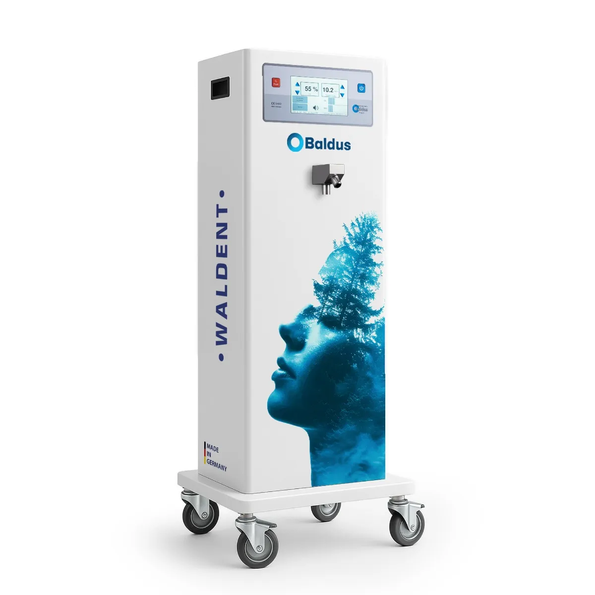 Baldus Touch - 70 Oxygen-Nitrous Oxide Mixer Unit With Encased Cart