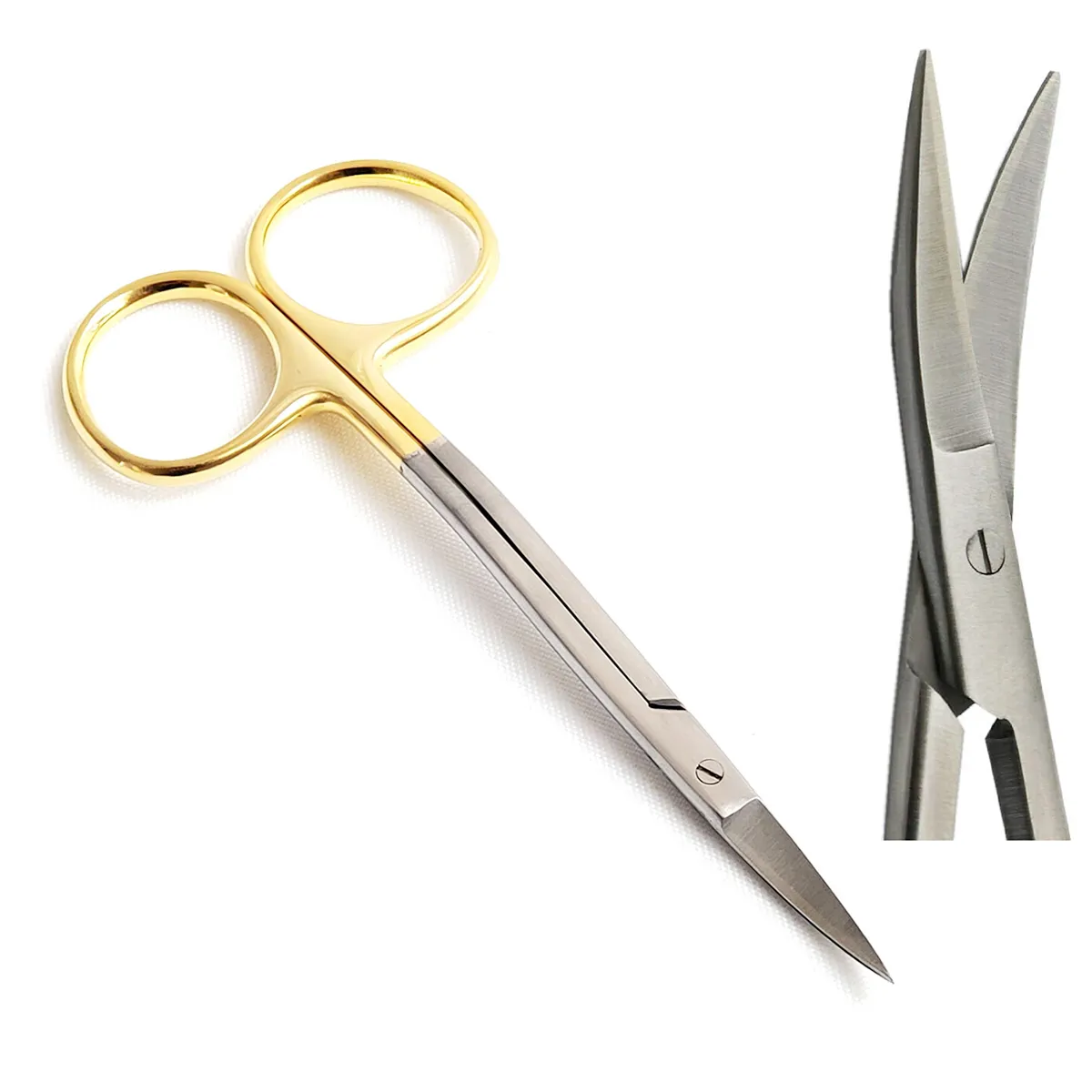 GI Legrange Double Curved Scissors TC 12cm
