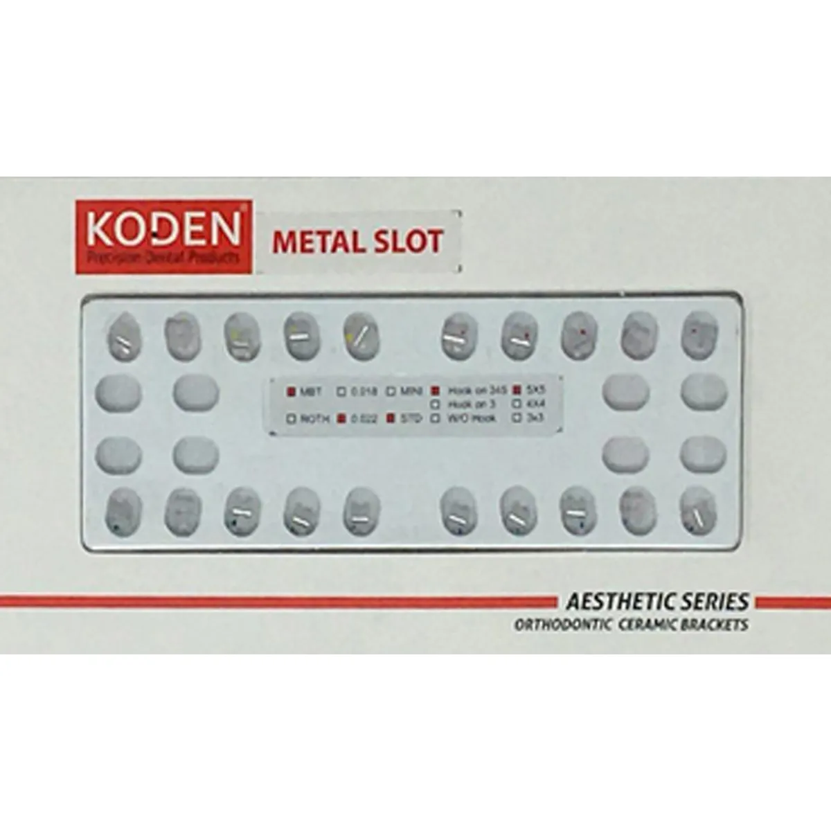Koden Cera Lock MBT Ceramic Self Ligating Bracket Kits