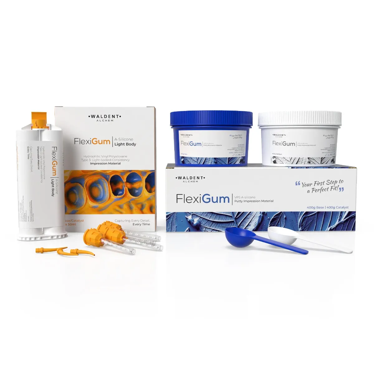 Waldent FlexiGum VPS A-Silicone Putty + Light Body Combo Kit     