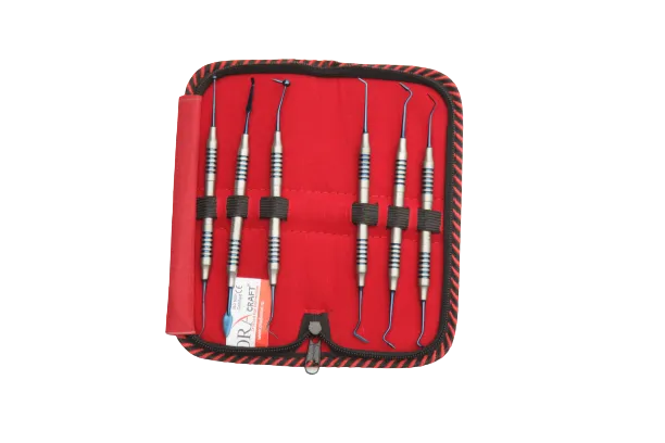 Oracraft Composite Instrument Blue Titanium Set Of 6 In Pouch - CIBS6