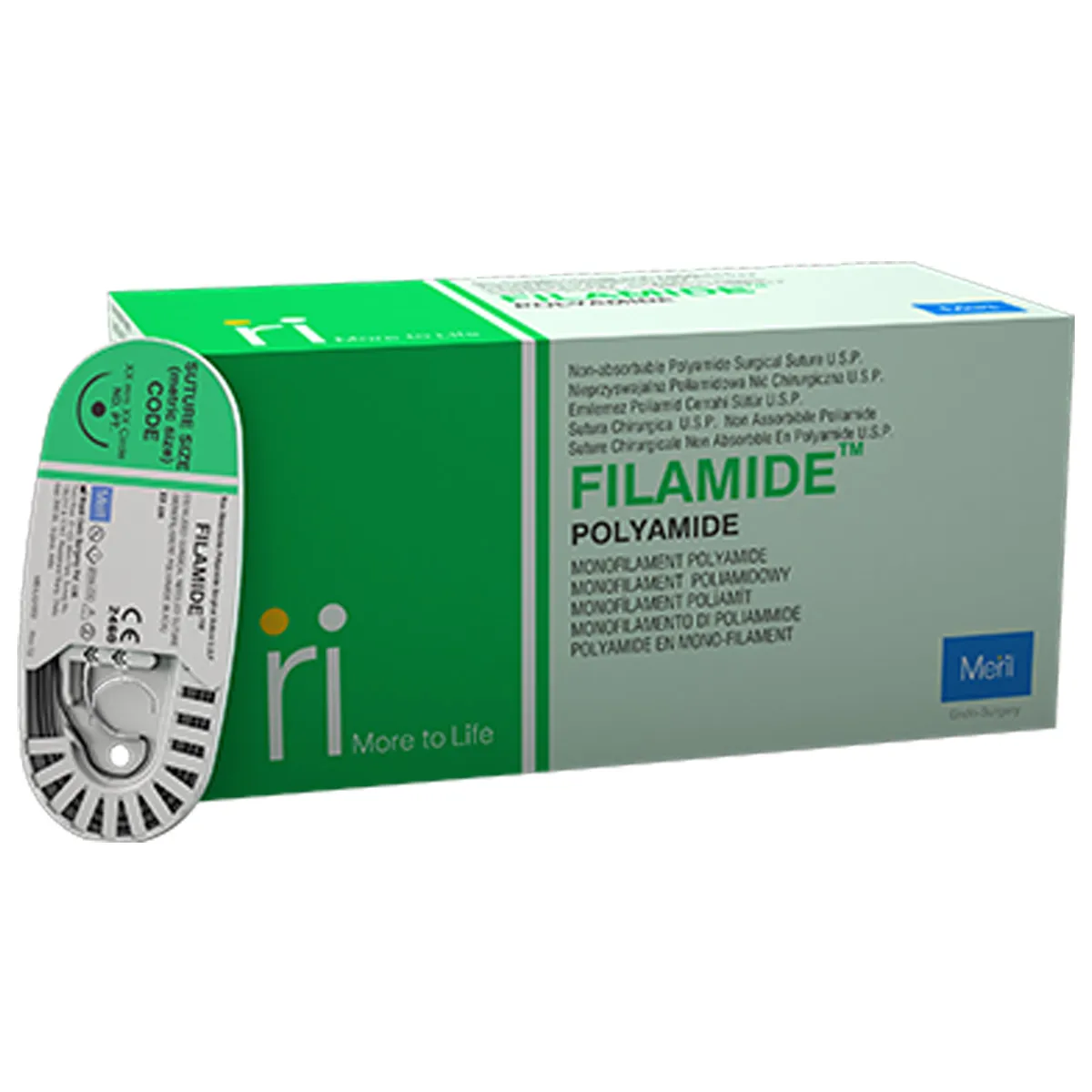 Meril Filamide #2-0 Polyamide Suture