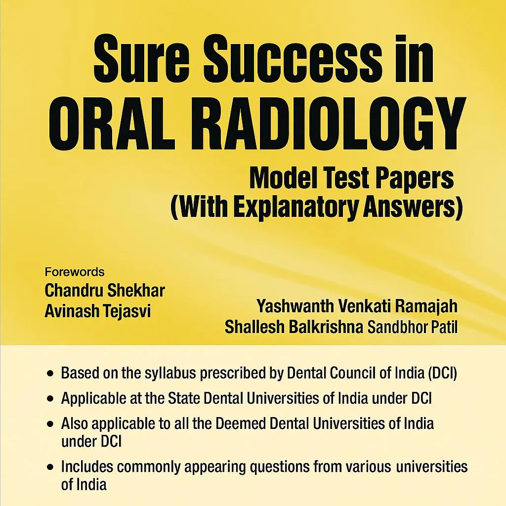 Jaypee Medical Sure Success In Oral Radiology - Model Test Papers With Explanatory Answers (ISBN - 253441)   