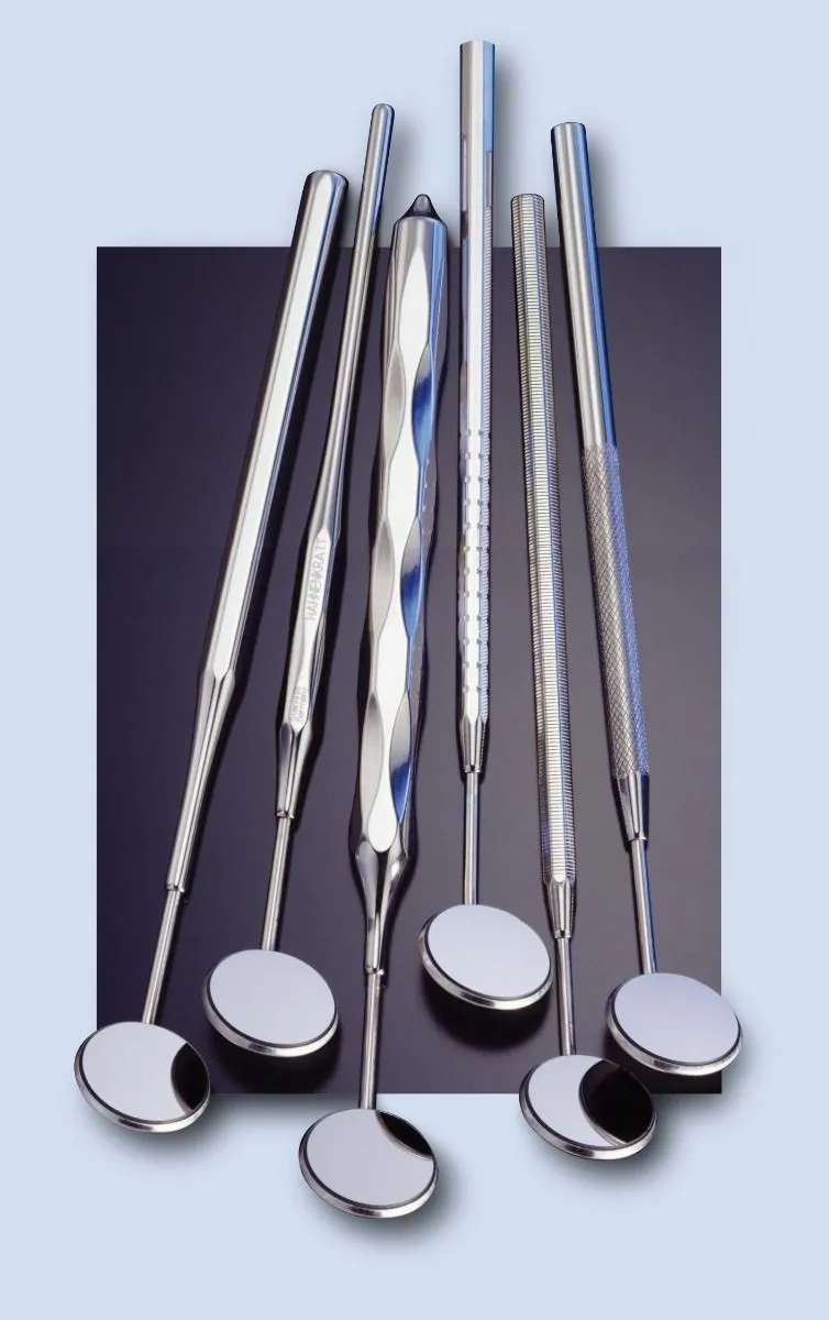 Hahnenkratt Stainless Steel Handles for Mouth Mirrors 1/pk