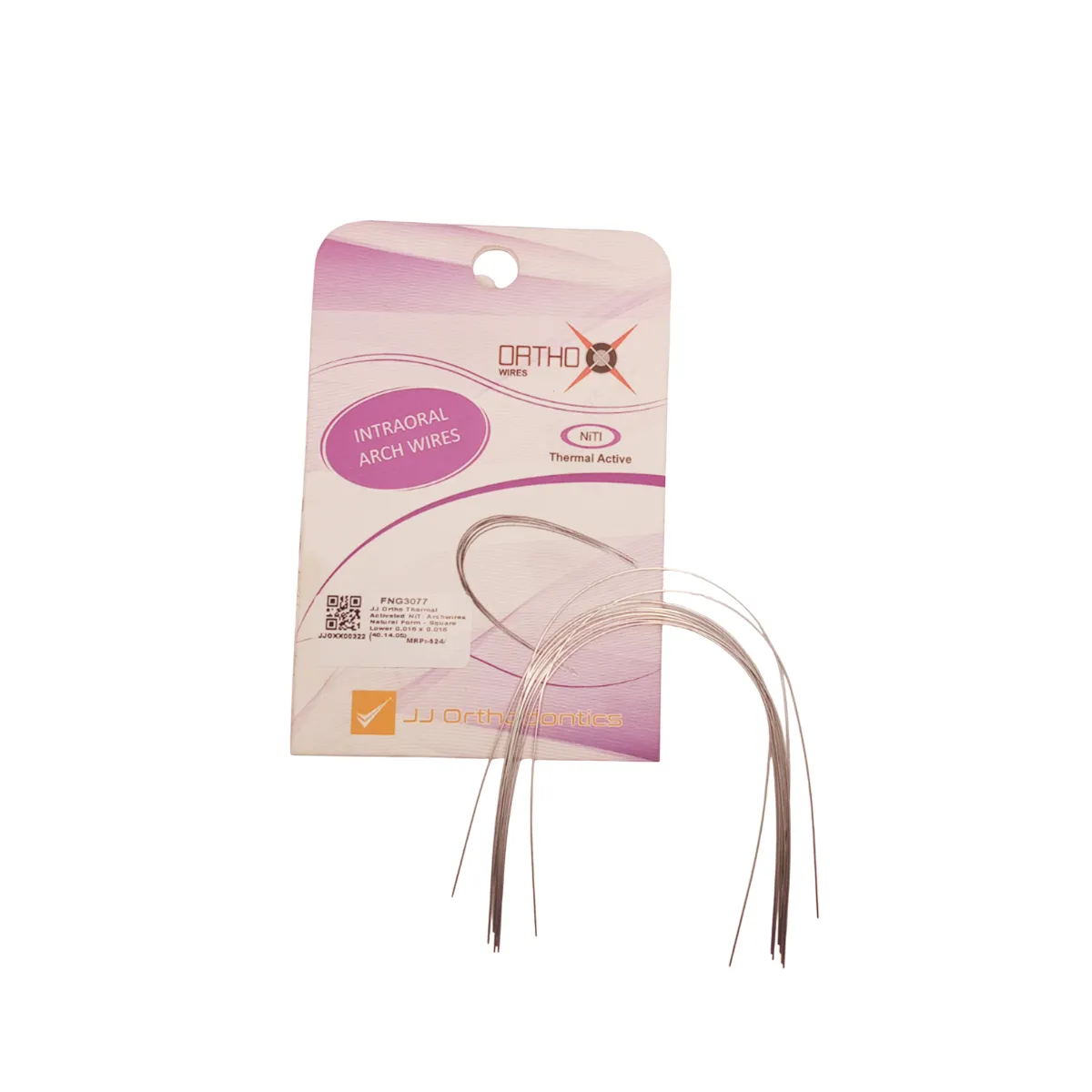JJ Ortho Thermal Activated NiTi Archwires Natural Form - Rectangular