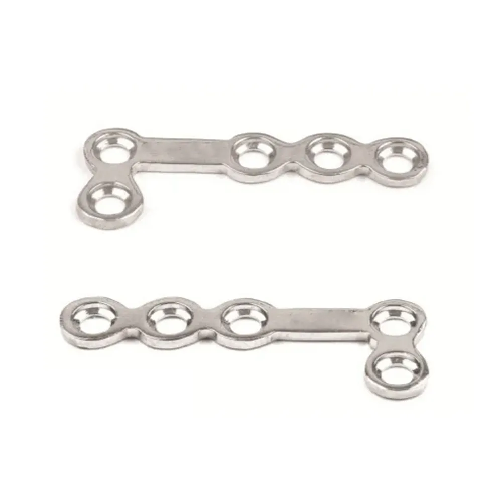 SK Surgicals SS Mini Bone Plates L Shape 90° With Gap - 2mm