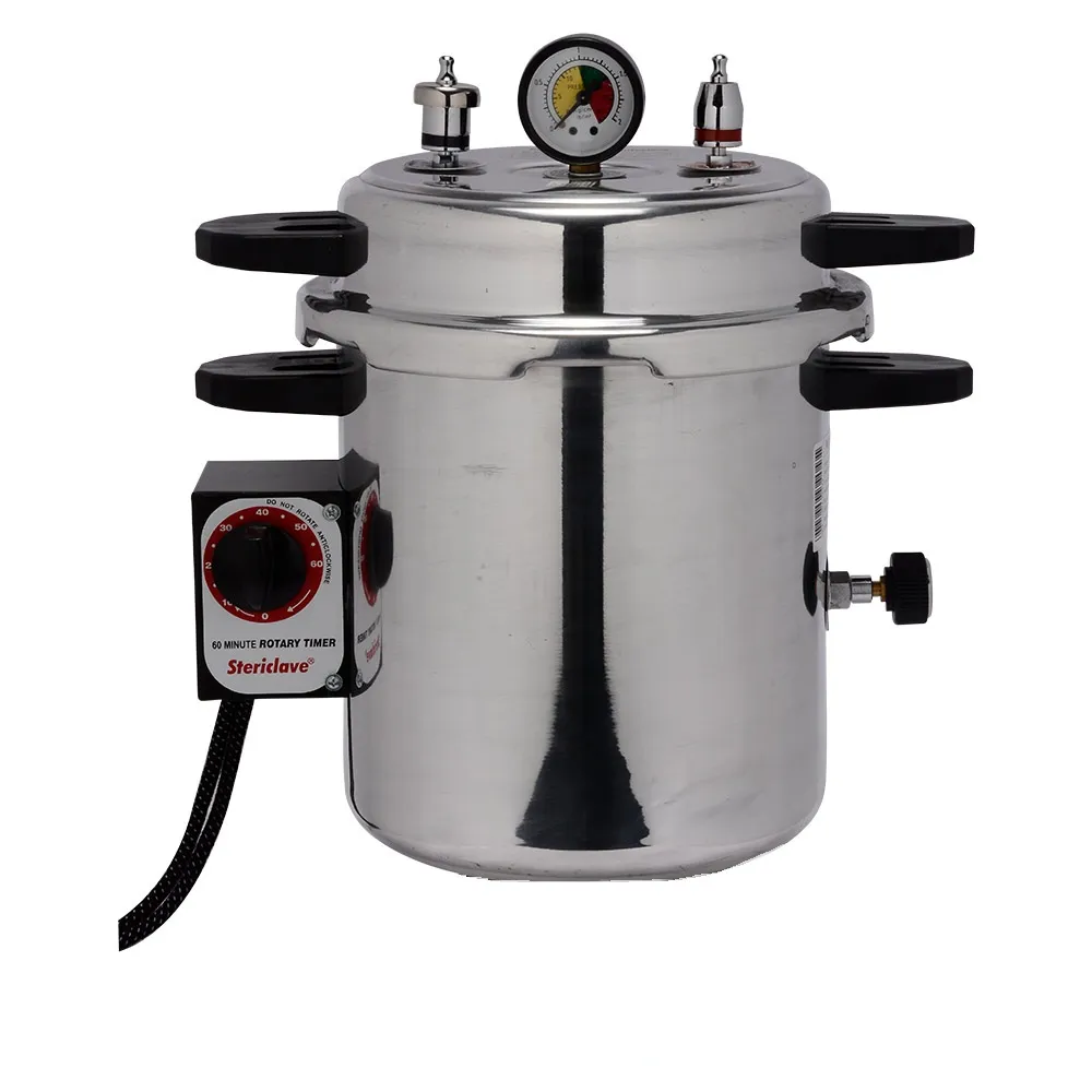 Life Steriware Dental Autoclaves With Rotary Timer in Mirror Finish