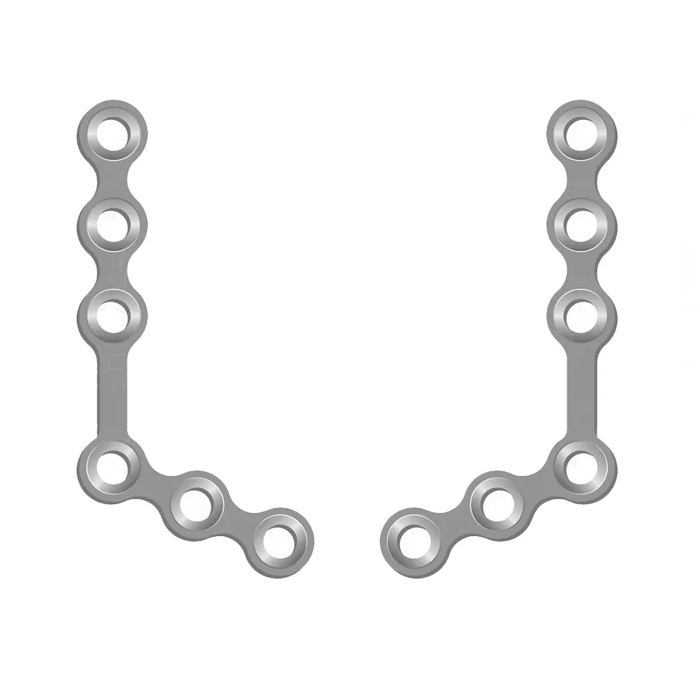 SK Surgicals SS Mini Bone Plates L Shape 120° With Gap - 1.5mm