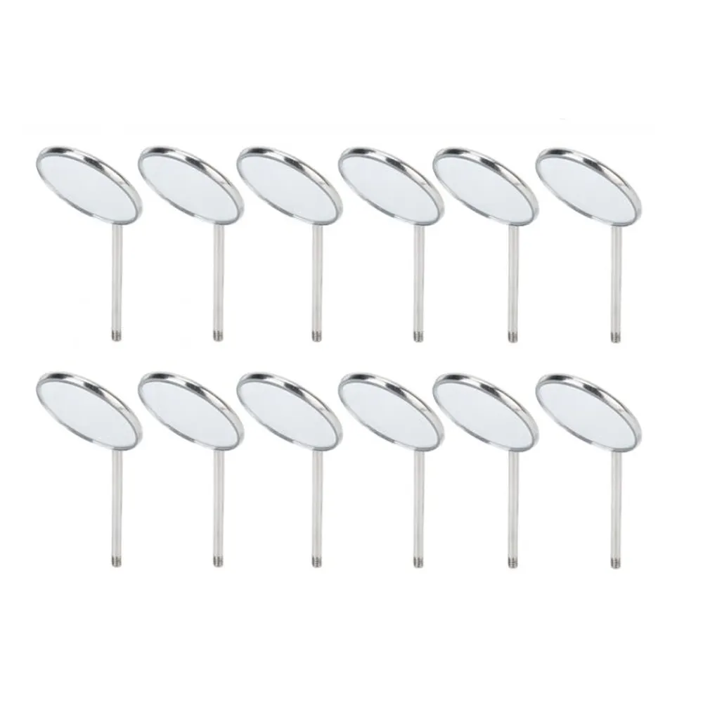 Waldent Mouth Mirror Tops Plain #4 Pack of 12 (K13/4)