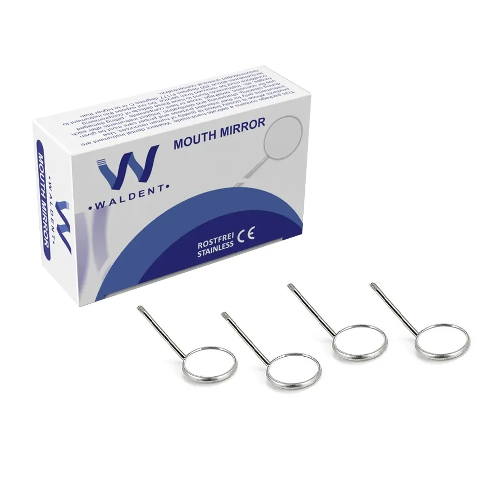 Waldent Mouth Mirror Tops Plain #3 Pack Of 12 (K13/7)