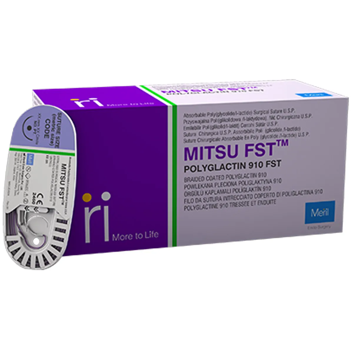 Meril Mitsu FST #3-0 Polyglactin 910 Fast Suture