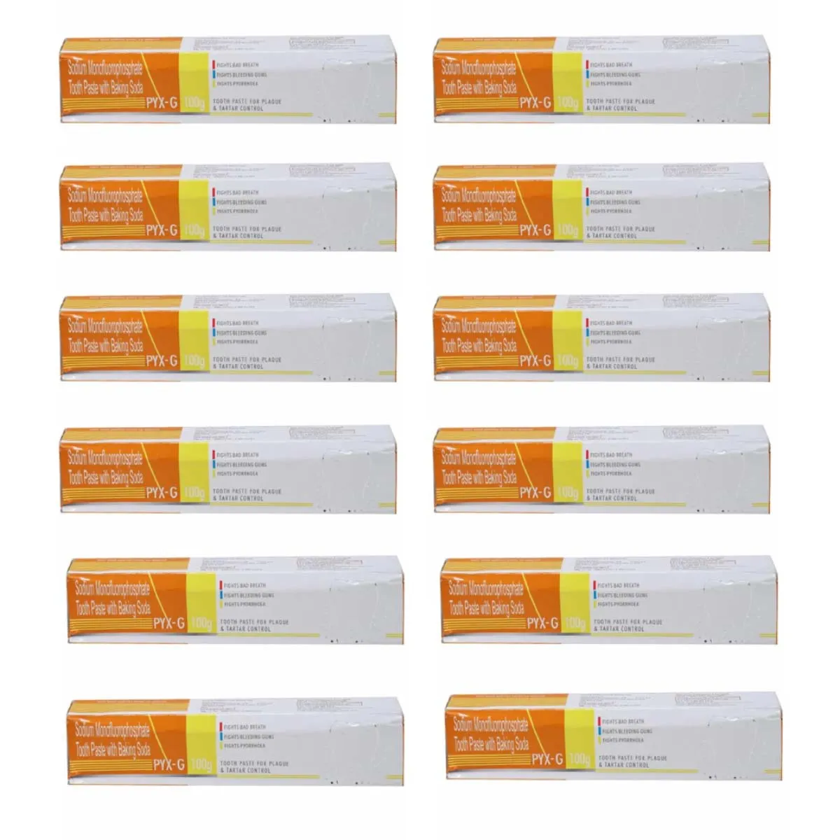 Sandika Pharma Pyx - G Toothpaste For Plaque & Tartar Control (Pack of 12)