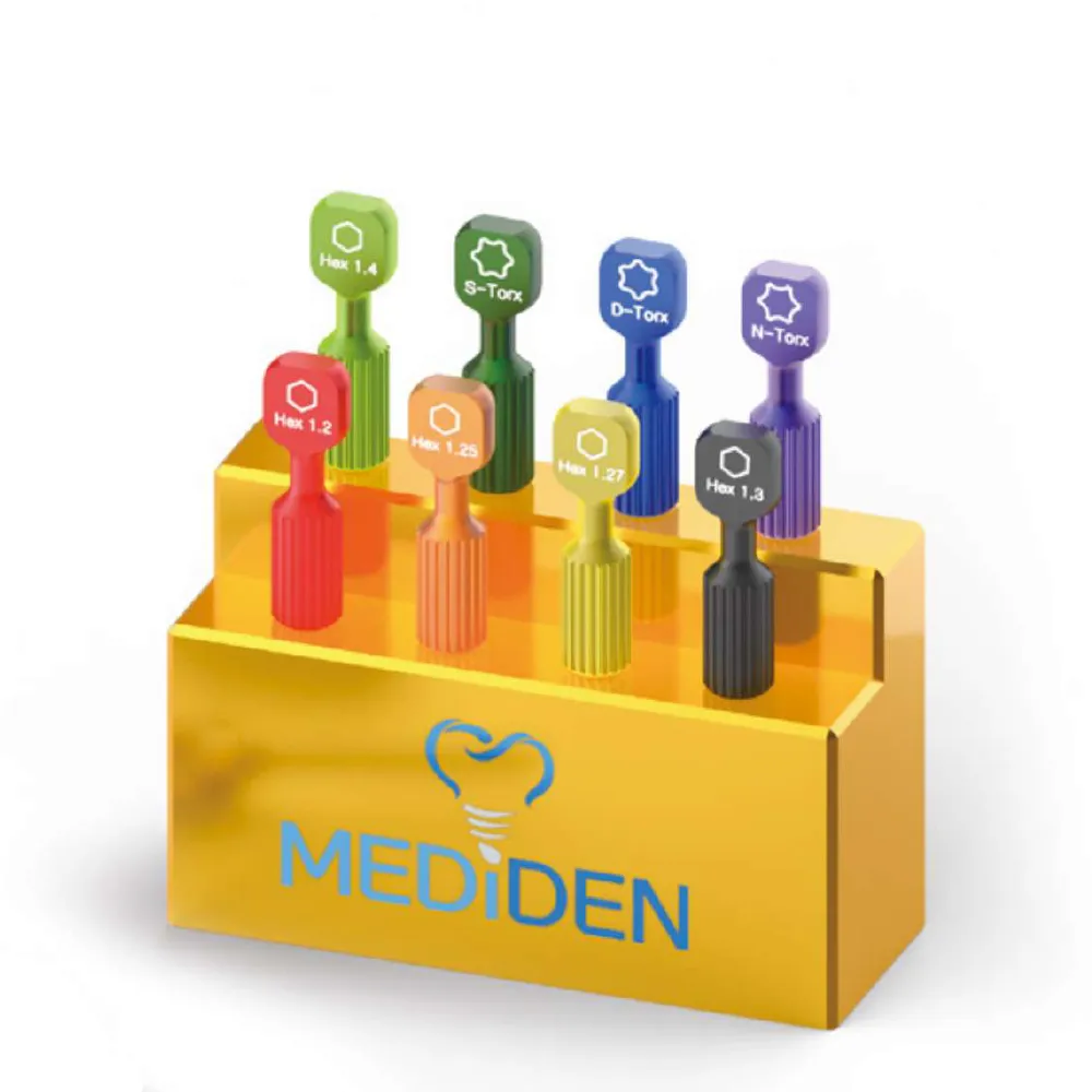 Mediden Dental Implant Lab Mini Screw Driver kit With Box (Set of 8 Drivers)