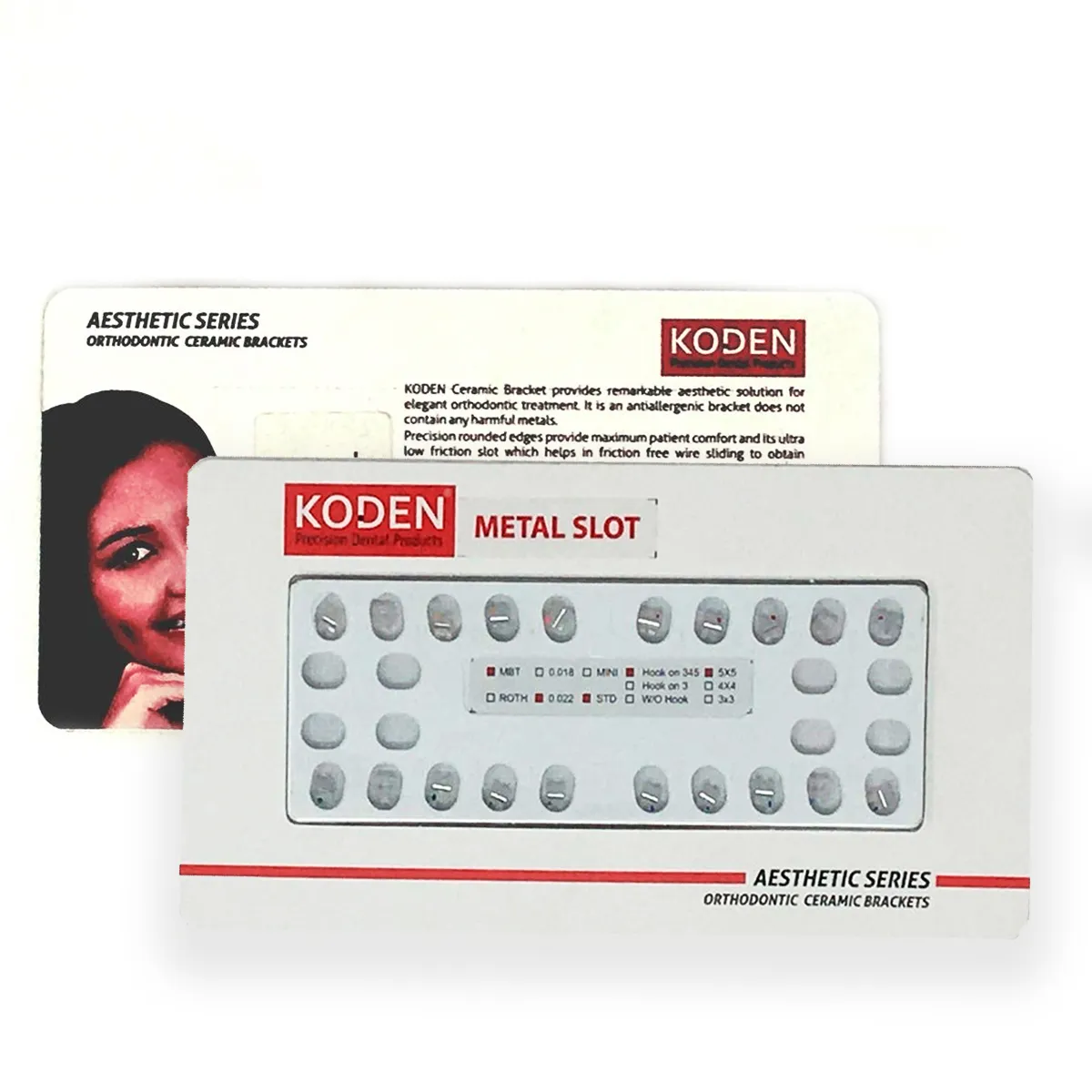 Koden Ceramic MBT Metal Slot Bracket Kits 