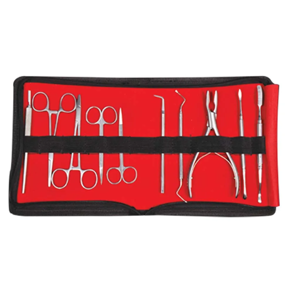 Oracraft Surgical Instruments Set Of 10 In Pouch - SISP10