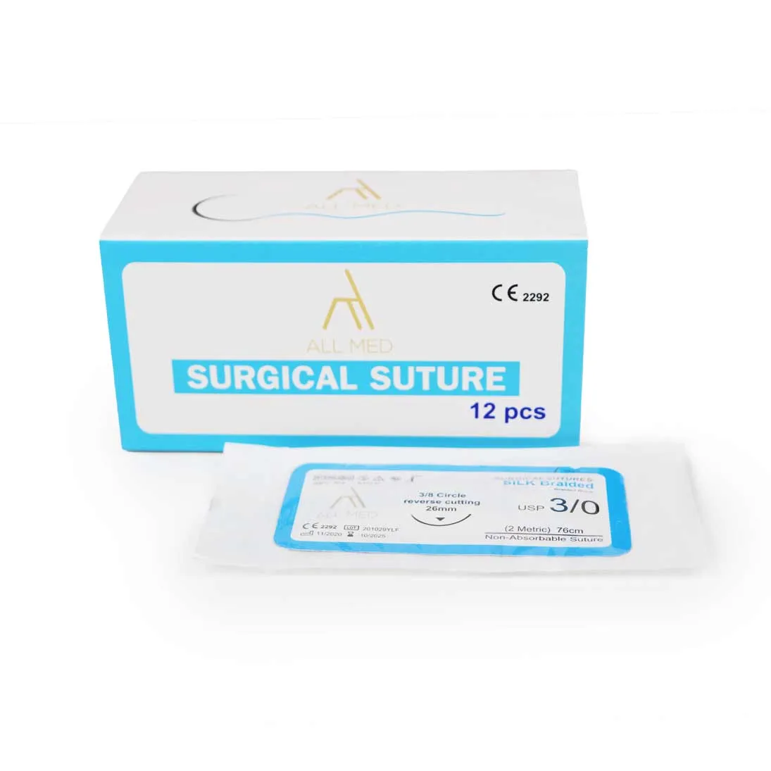 All Med Silk Surgical Sutures 