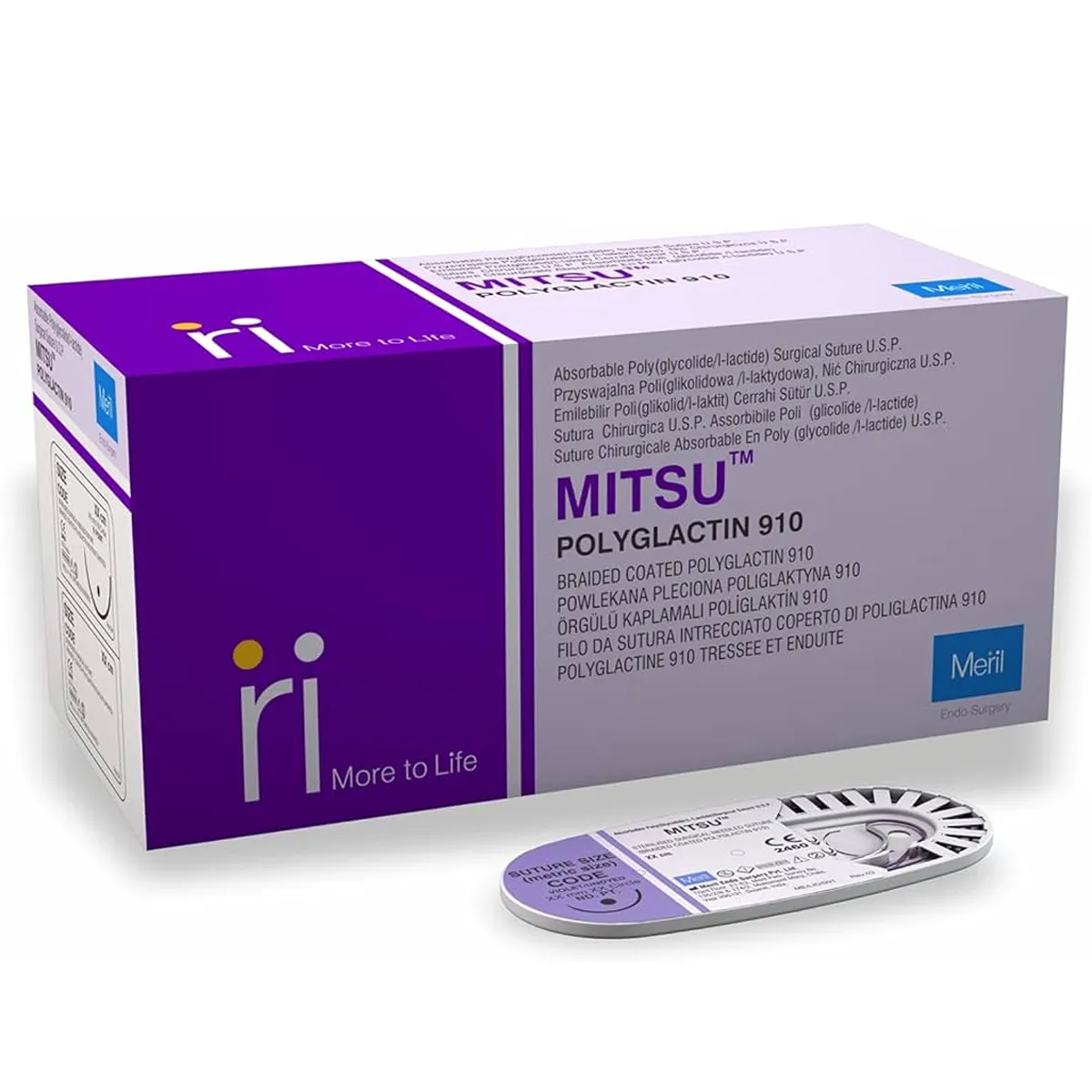 Meril Mitsu #2-0 Polyglactin 910 Suture