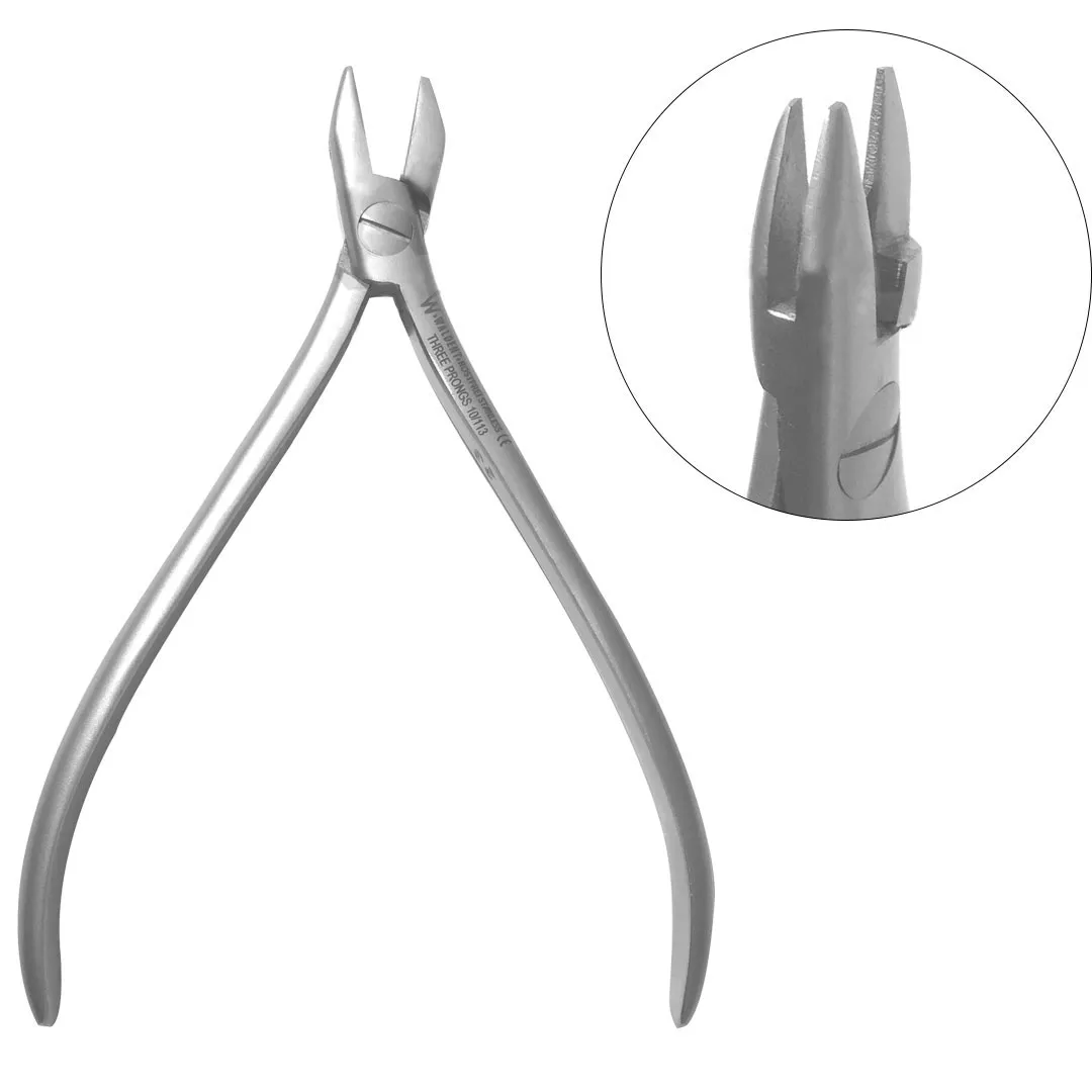 Waldent Orthodontic Three Prongs Pliers / Three Beak Plier 10/113