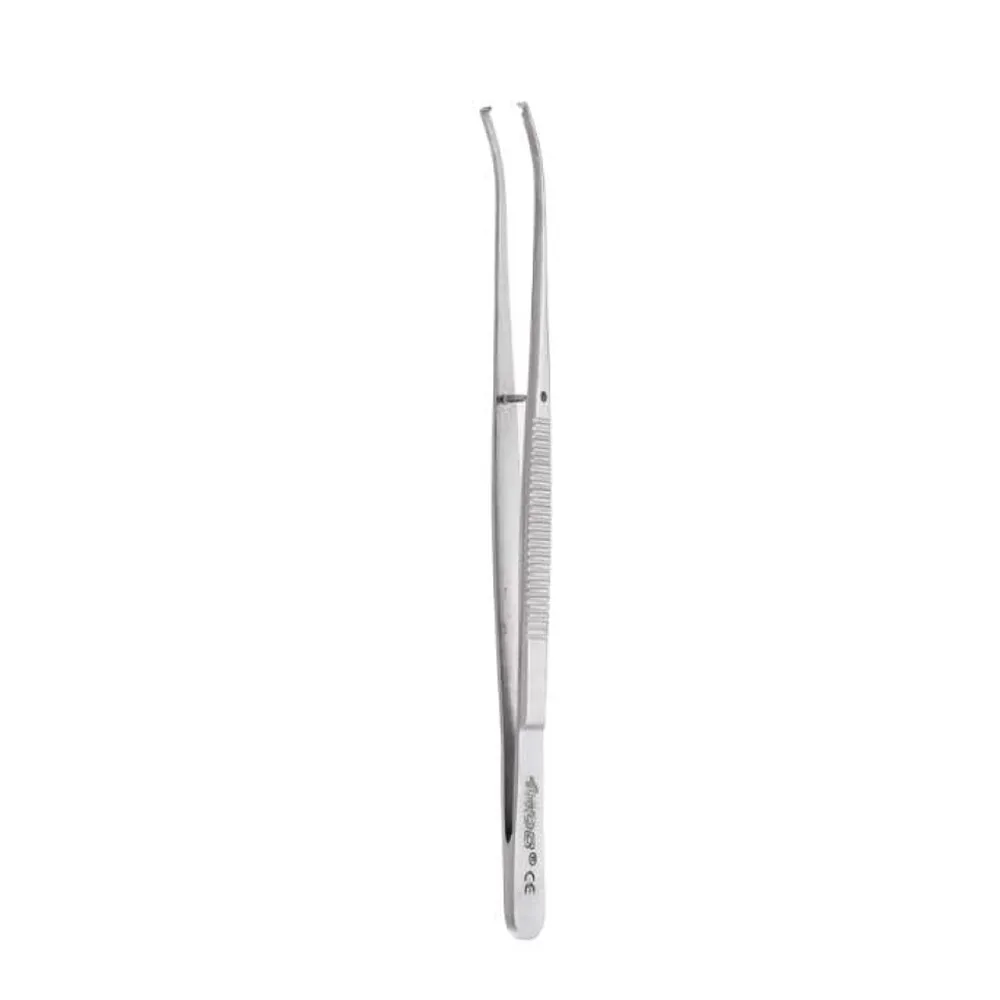 GDC Tissue Forceps Semken - Curved - 1x2 (12.5cm) (Tp34)