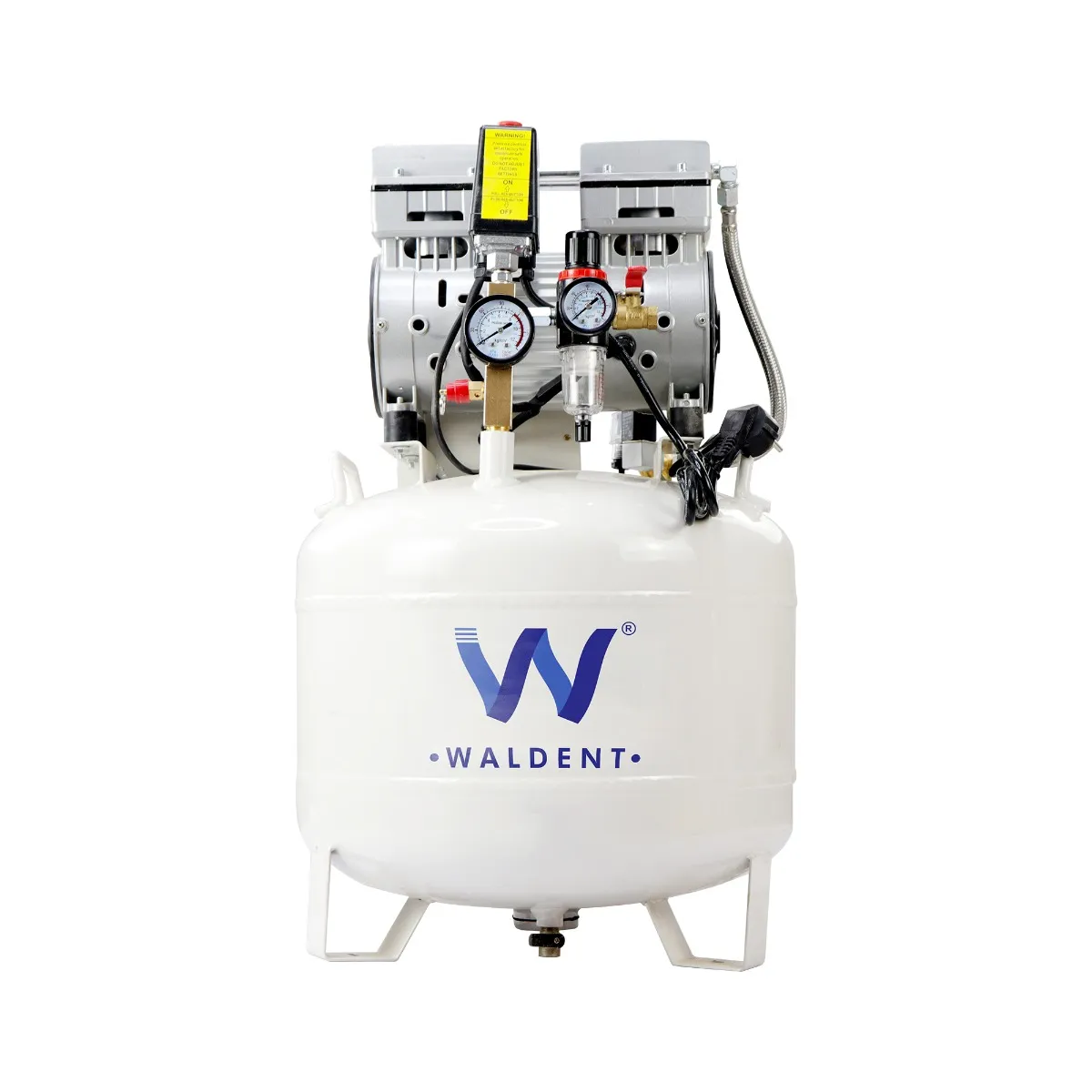 Waldent TurboX Pro Dental Air Compressor 1.1HP- Round Tank (WAC-110-TP-RT)
