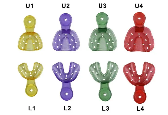 Captain Ortho Premium Orthodontic Autoclavable Impression Trays Set of 4 Pair - CAPO-AKT 