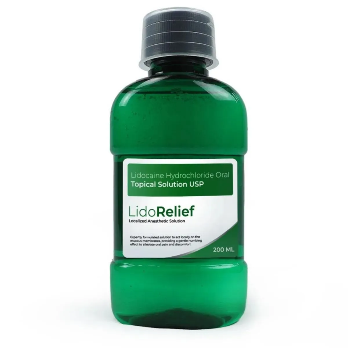 Vasa Lidorelief Lidocaine Hydrochloride Oral Topical Solution 2% - 200ml (Pack Of 10) (Short Expiry 09-2025)