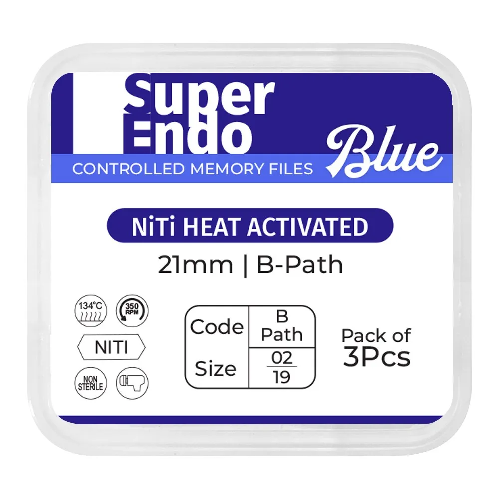 SuperEndo Blue Files 21mm (Pack of 3)
