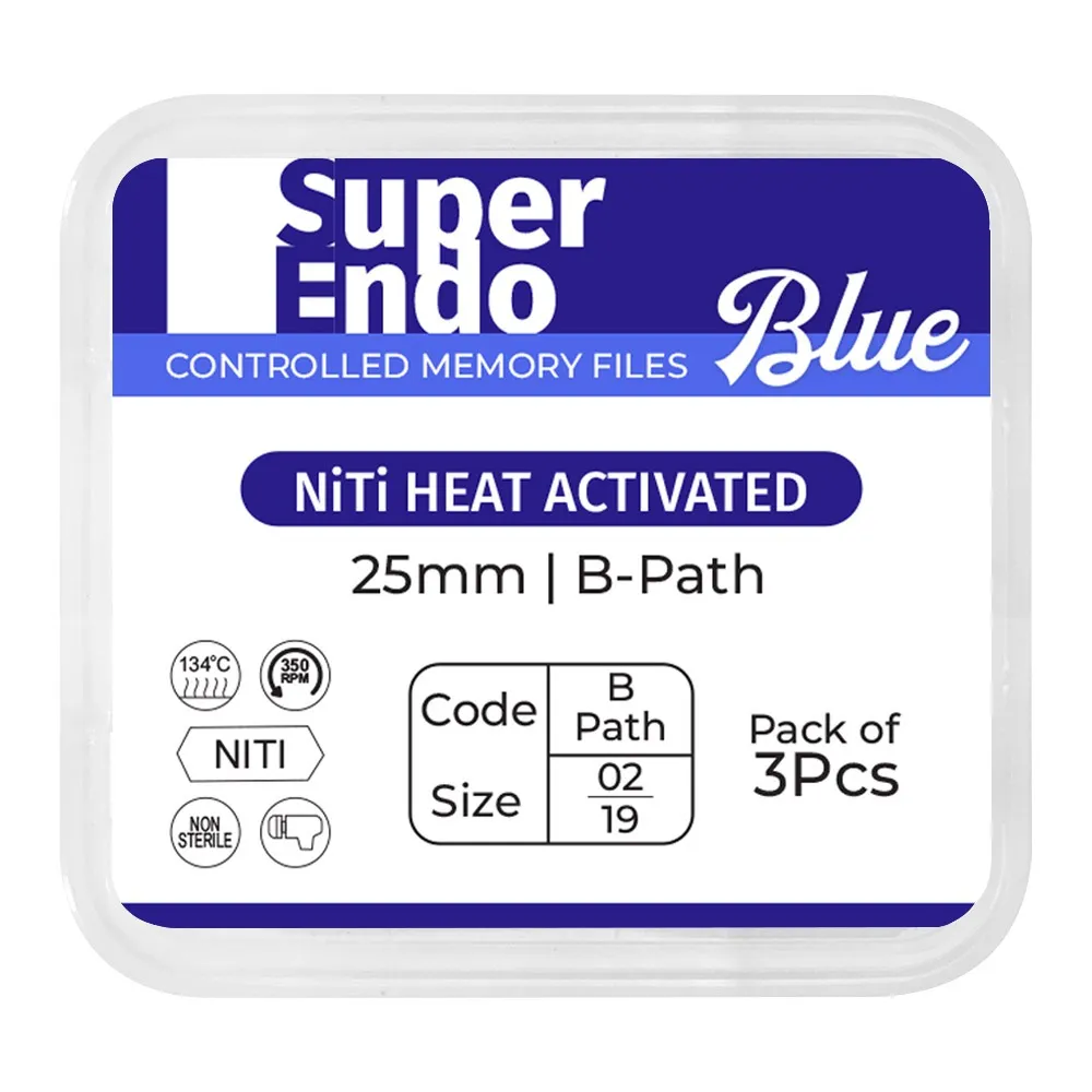 SuperEndo Blue Files 25mm (Pack of 3)