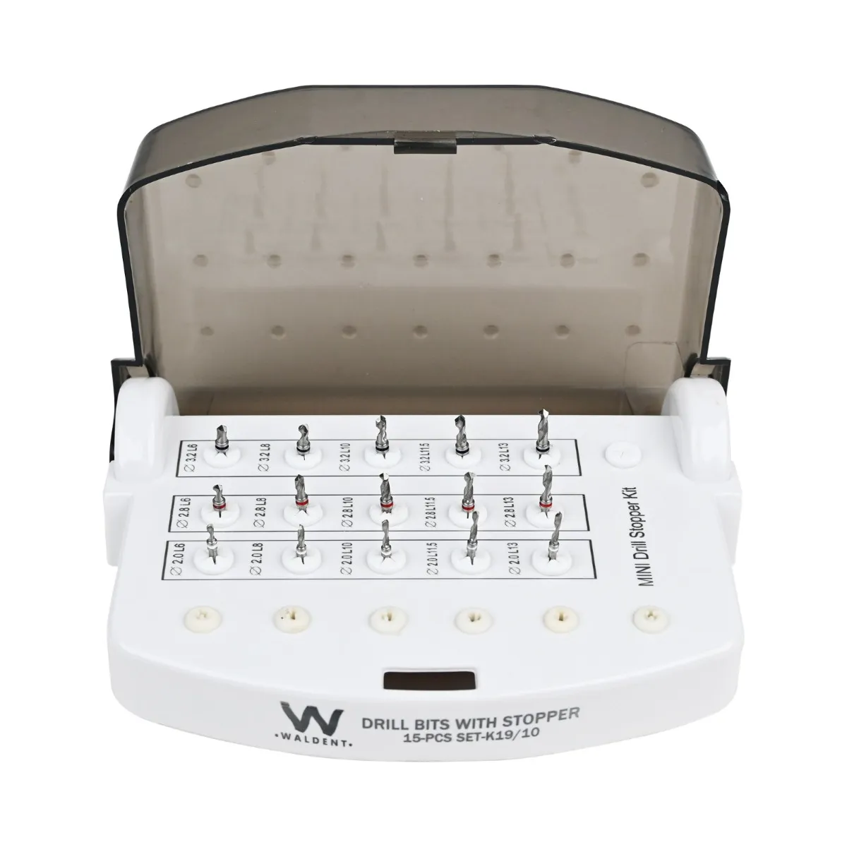 Waldent PrecisionPro Implant Drill Set 15-PCS (K19/10)