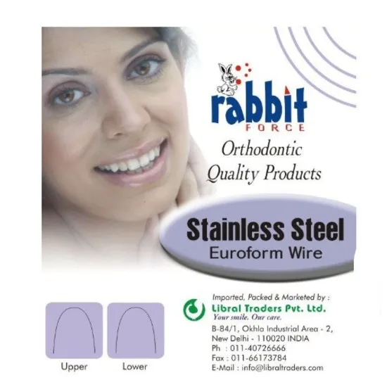 Rabbit Force Stainless Steel Rectangular Wires Euroform Pack Of 10
