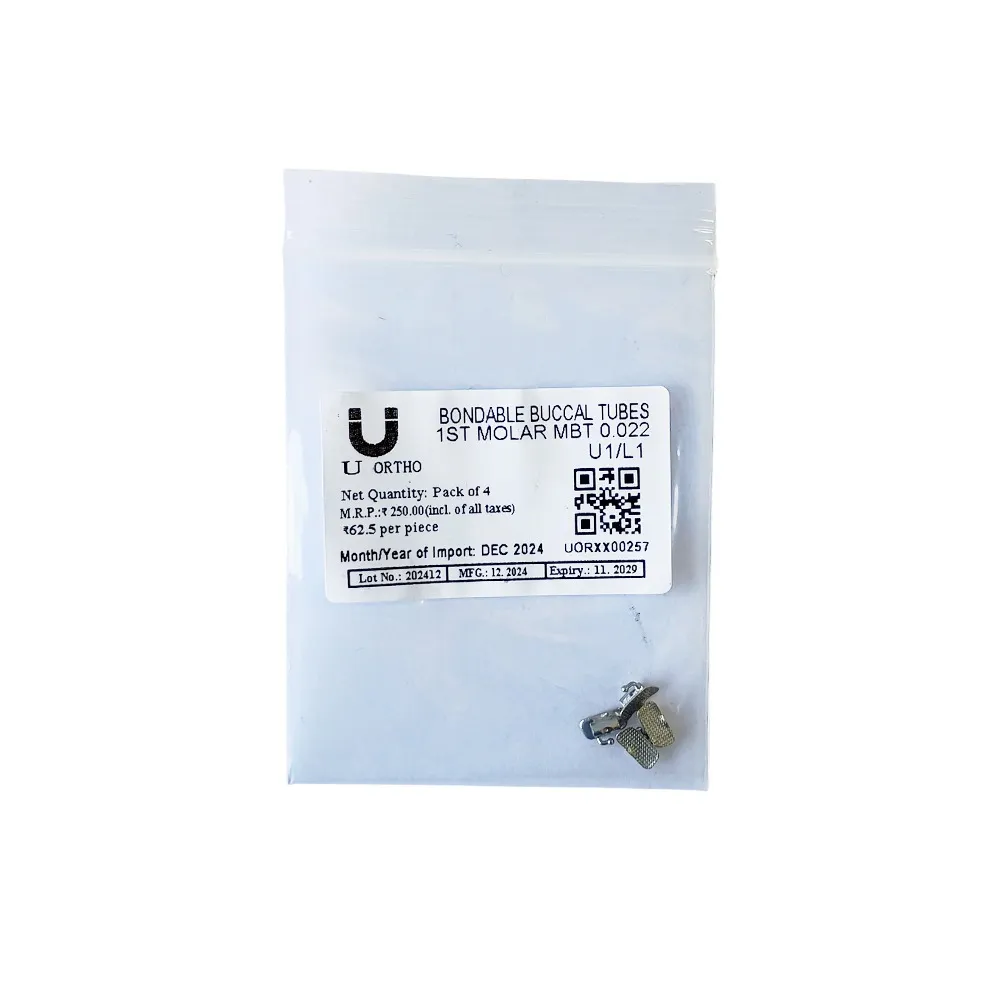 U Ortho Bondable Buccal Tubes - 1st Molar MBT 0.022 - U1/L1