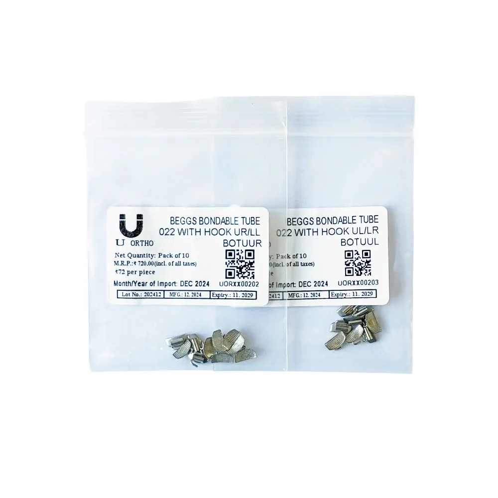 U Ortho Beggs Bondable Tube 022 With Hook 10/pk