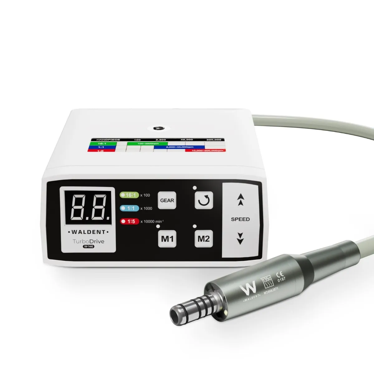 Waldent TurboDrive Brushless LED Electric Motor With 1:5 Increasing Handpiece (W-146)        