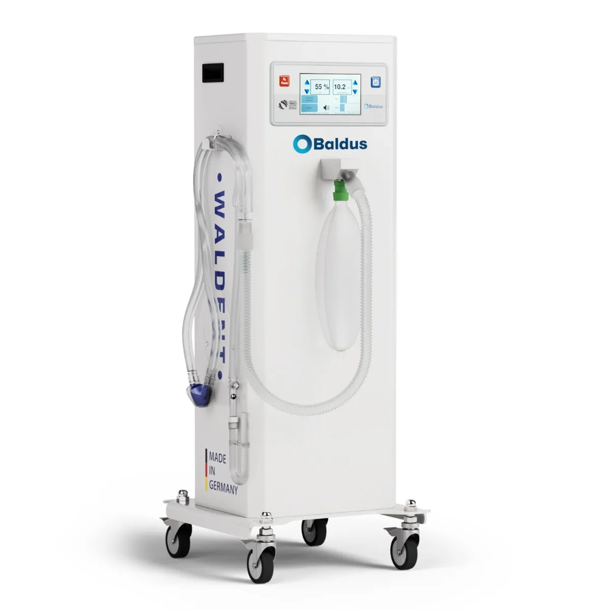 Baldus Touch - 70 Oxygen-Nitrous Oxide Mixer Unit With Encased Cart