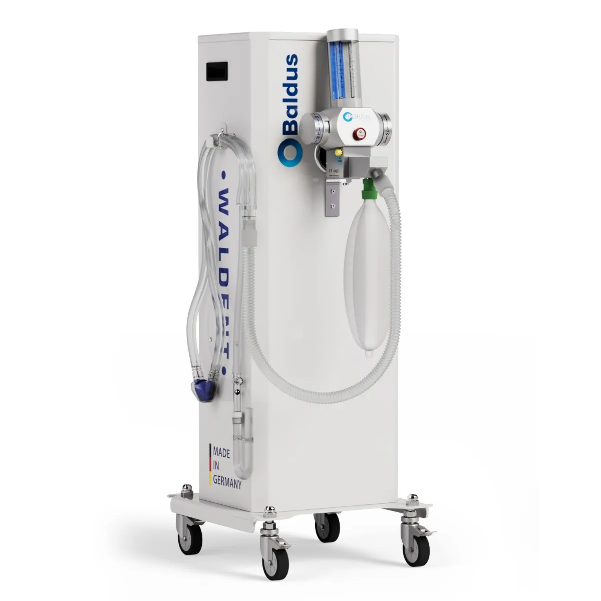 Baldus Analog -70 Oxygen-Nitrous Oxide Mixer Sedation Unit with Encased Cart