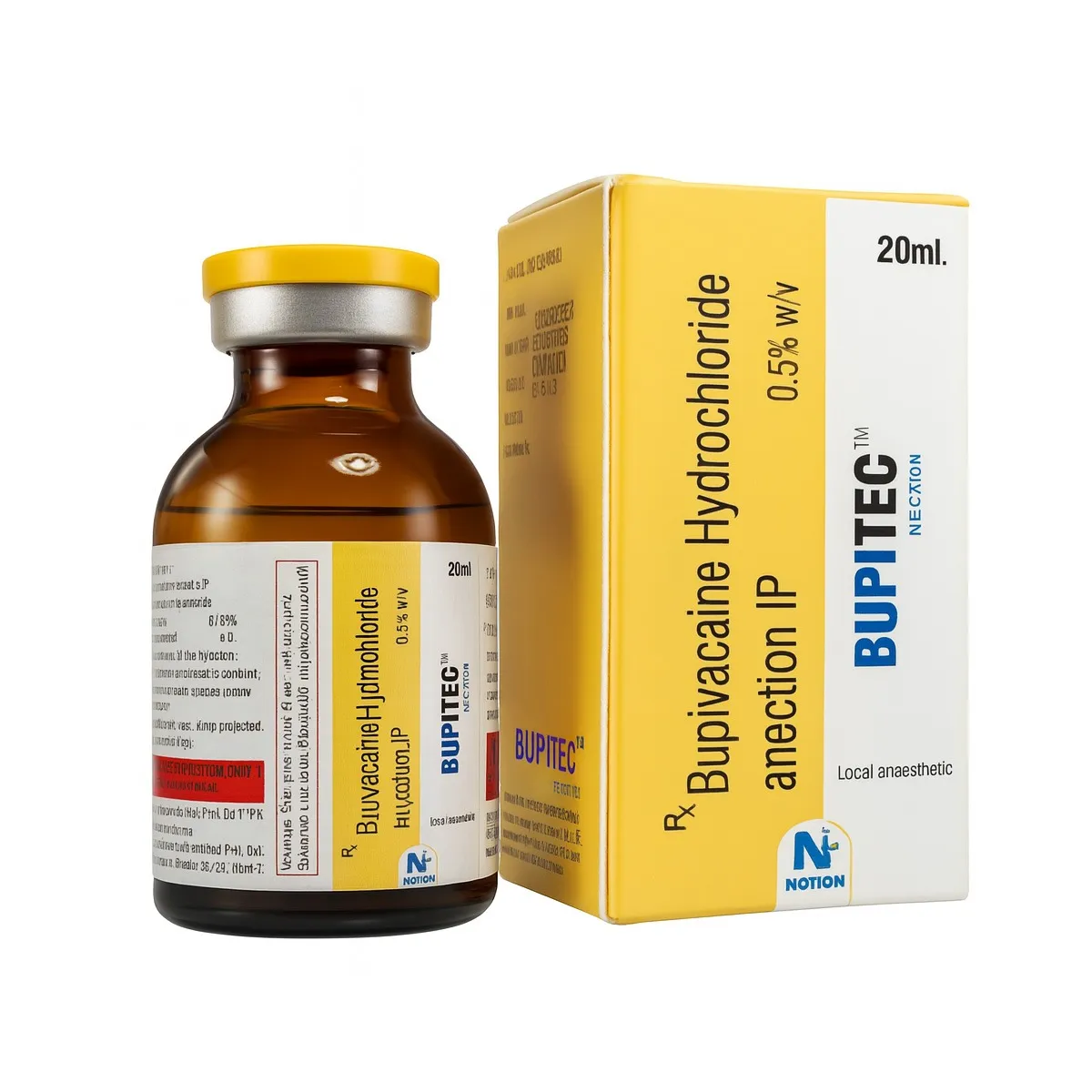 Notion Bupitec Bupivacaine Hydrochloride Injection 0.5% w/v (Pack of 9)