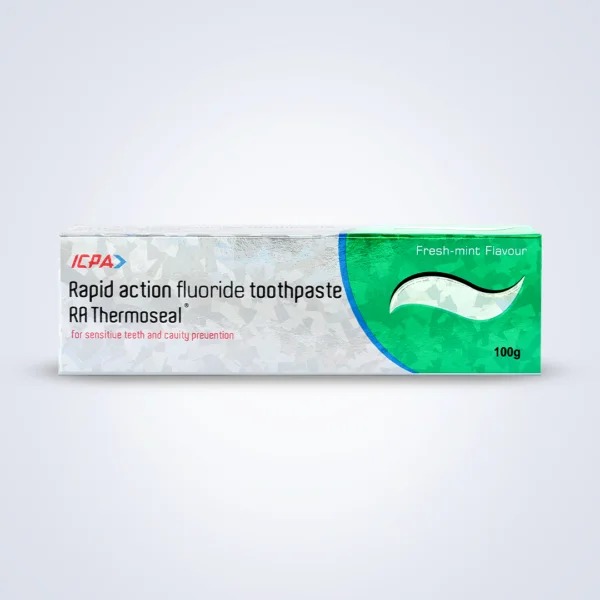 ICPA RA Thermoseal Rapid Action Fluoride Toothpaste 100gm ( Pack Of 12 )