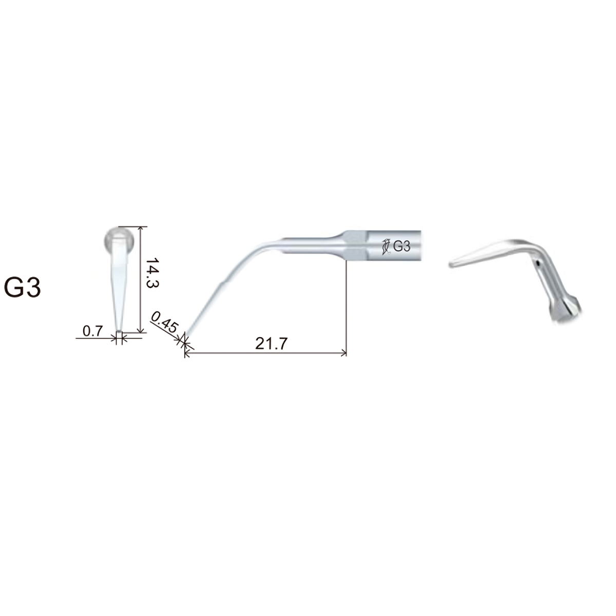 Woodpecker Scaler Tip G3 for UDS & EMS Scalers